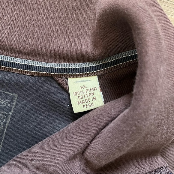 Tommy Bahama‎ Quarter Zip Sweater Brown Mens XL - Picture 4 of 7
